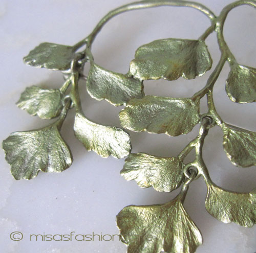 （画像用） マイケルミショー ブローチ 　アジアンタム