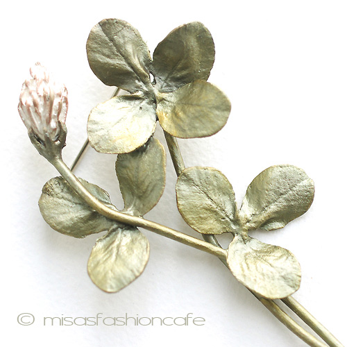 （画像用） マイケルミショーブローチ 幸運のクローバー再販！