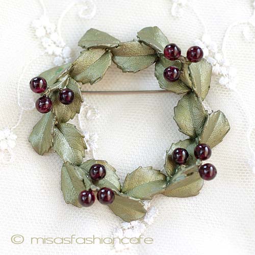 （画像用） Michaudブローチ 　再販 天然ガーネットのリース