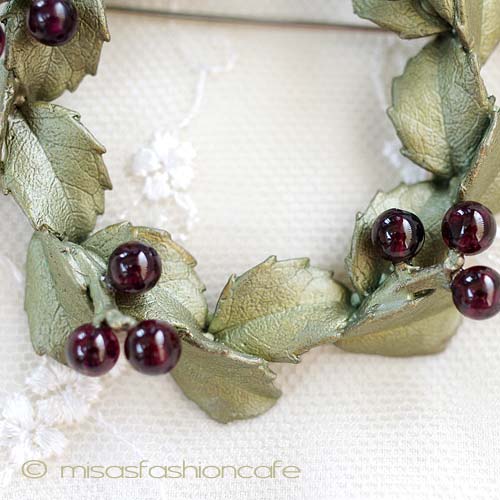 （画像用） Michaudブローチ 　再販 天然ガーネットのリース