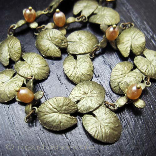 （画像用） Michaud ブレスレット 　真珠 睡蓮の花