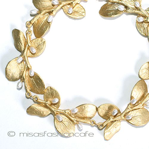 （画像用） マイケルミショー再販！ 真珠24Kgpブレスレット