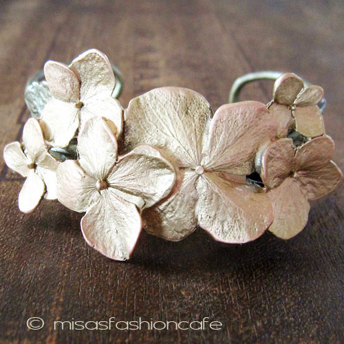 （画像用） マイケルミショー　再販！ あじさいの花バングル