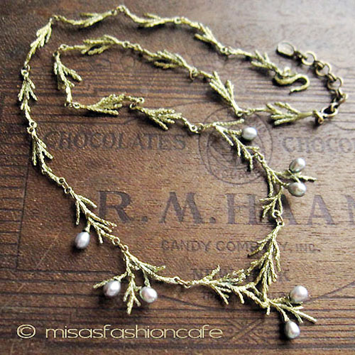 （画像用） マイケルミショー 再販！ 　真珠　松ネックレス