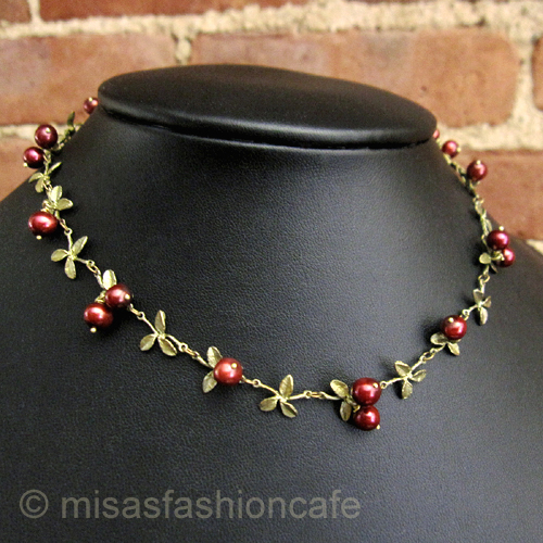 （画像用） ミショー ネックレス 真珠のクランベリー