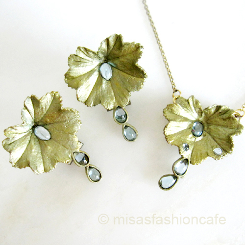 （画像用） Michaudネックレス　再販 天然石トパーズの雫