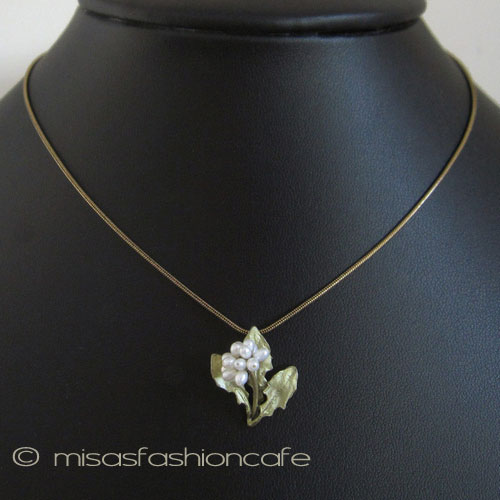 （画像用） マイケルミショー　再販！ 真珠たんぽぽネックレス