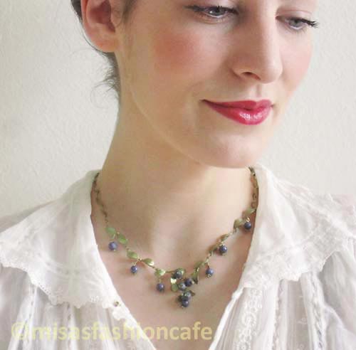 （画像用） マイケルミショー　再…販！ ブルーベリーネックレス