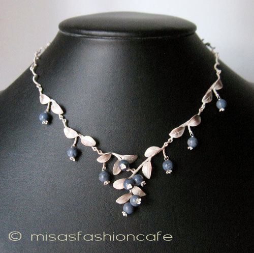 （画像用） ミショー　珊瑚ブルーベリー スターリングシルバー銀製