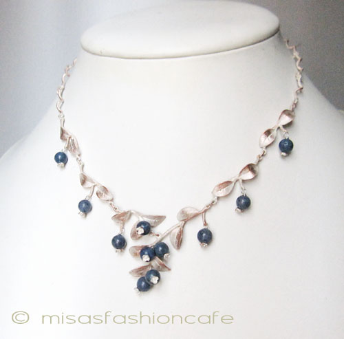 （画像用） ミショー　珊瑚ブルーベリー スターリングシルバー銀製