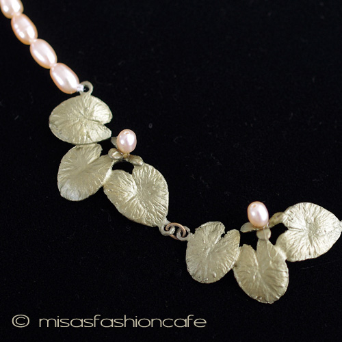 （画像用） マイケルミショー　再販 真珠の睡蓮ネックレス