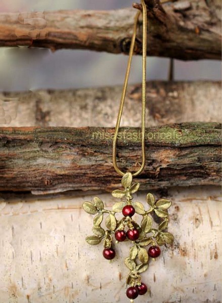 （画像用） マイケルミショー ネックレス 真珠のクランベリー