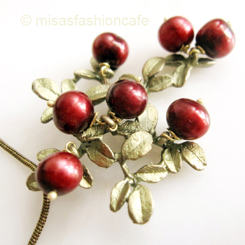 （画像用） マイケルミショー ネックレス 真珠のクランベリー