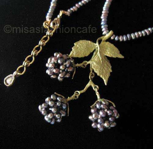 （画像用） Michaud ネックレス ブラックラズベリー