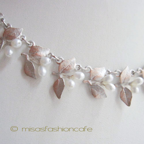 （画像用） マイケルミショー ネックレス 真珠 スターリングシルバー