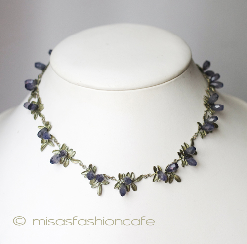 （画像用） マイケルミショー ネックレス 再販！天然石・藤の花