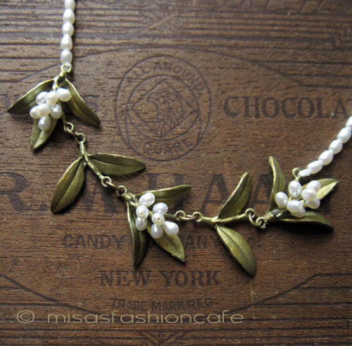 （画像用） マイケルミショー 再販！ 真珠の花　ネックレス