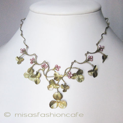 （画像用） Michaudネックレス　再販！ 真珠　クローバー