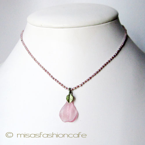 （画像用） マイケルミショー ネックレス 　真珠　ローズ（ピンク）