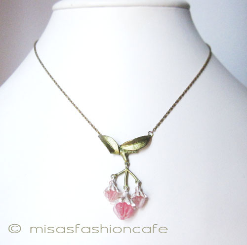 （画像用） マイケルミショー ネックレス 　シャクナゲ　再販！