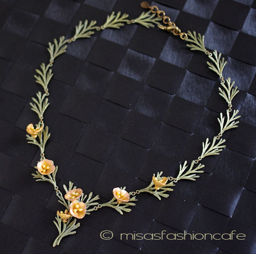 （画像用） Michaudネックレス再販! 真珠 ポピーのお花