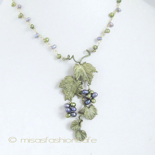 （画像用） マイケルミショーネックレス 　真珠 ぶどう　再販！