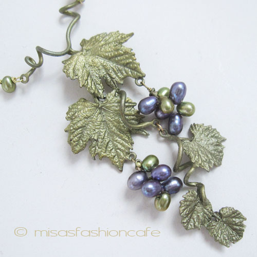 （画像用） マイケルミショーネックレス 　真珠 ぶどう　再販！