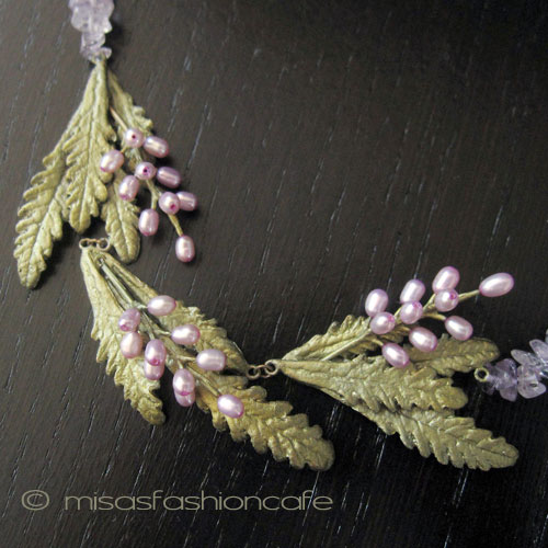 （画像用） Michaud ネックレス 再販！ 　真珠　天然アメジスト