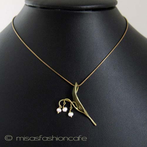 （画像用） Michaud ネックレス 真珠のすずらん再販