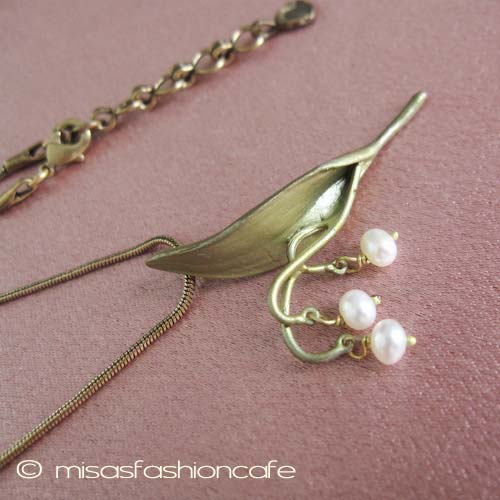 （画像用） Michaud ネックレス 真珠のすずらん再販