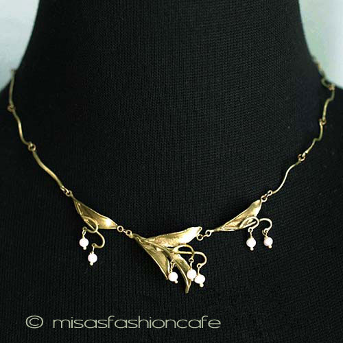 （画像用） マイケルミショー　真珠 すずらんネックレス