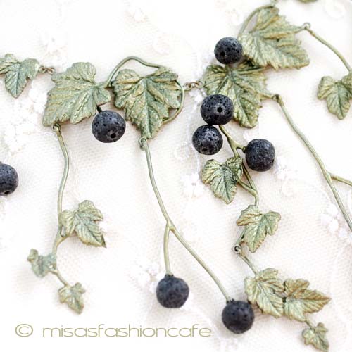 （画像用） Michaudネックレス再販　 天然石カシスの実