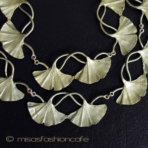 （画像用） Michaudネックレス　 　イチョウの葉　再販！