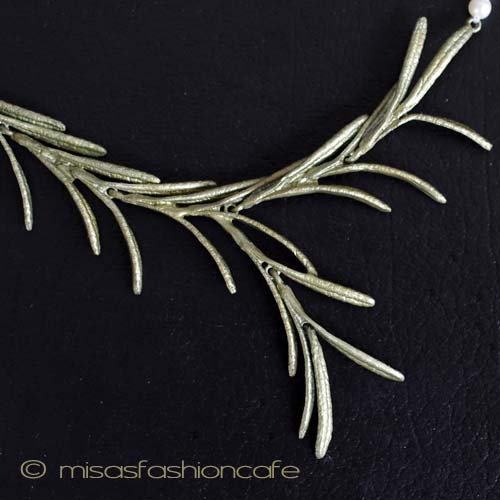 （画像用） Michaudネックレス　 真珠　ローズマリー