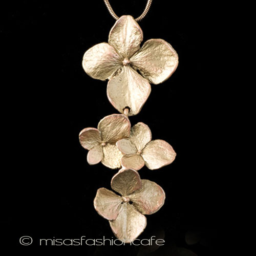 （画像用） マイケル ミショー再販！ あじさい ネックレス