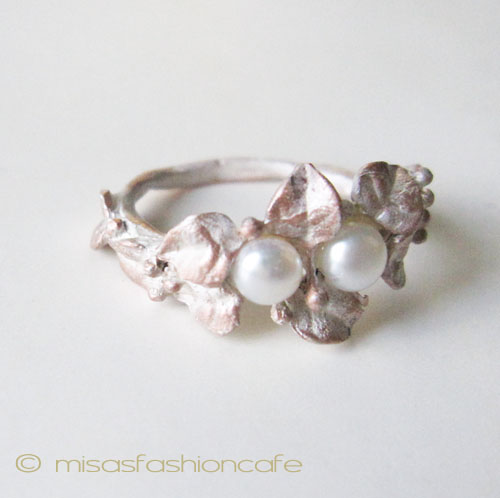 （画像用） マイケルミショー リング 真珠 スターリングシルバー