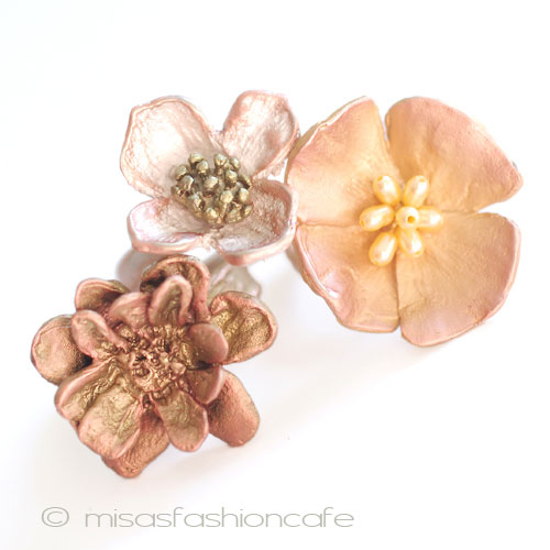 （画像用） マイケルミショー　リング ハナミズキの花　再販！