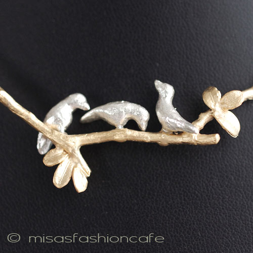 （画像用） マイケルミショー 鳥と小枝　ネックレス