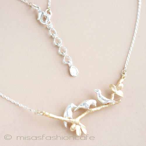 （画像用） マイケルミショー 鳥と小枝　ネックレス