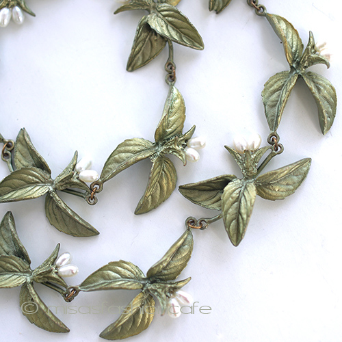 （画像用） マイケルミショー　真珠 バジル　ネックレス