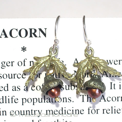 （画像用） ピアス　または　クリップ 真珠のドングリ　再販！