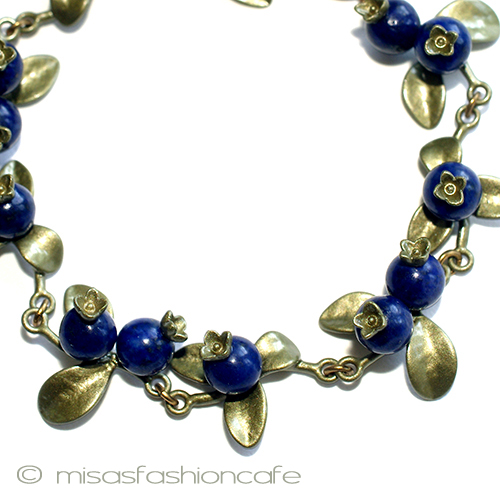 （画像用） 天然石　ブルーベリー ラピス　ブレスレット