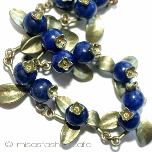 （画像用） 天然石　ブルーベリー ラピス　ブレスレット