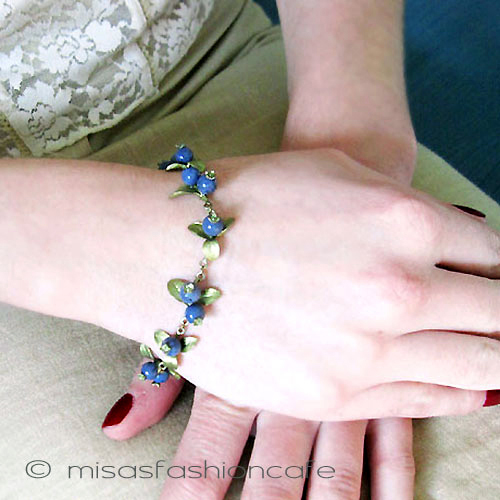 （画像用） 天然石　ブルーベリー ラピス　ブレスレット