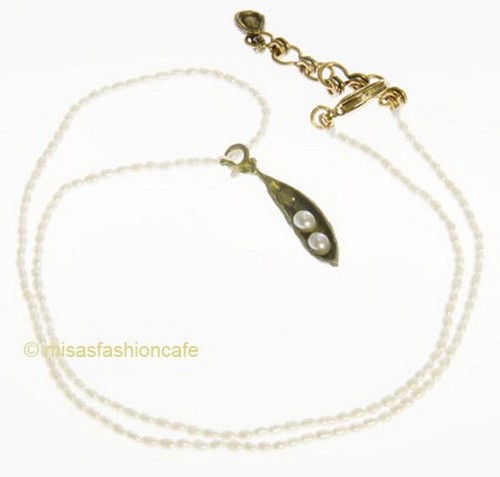 （画像用） マイケルミショー 再販 真珠・豆ネックレス