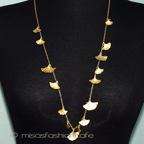 （画像用） マイケルミショー再販 イチョウ　ネックレス