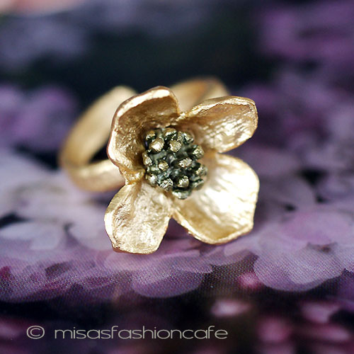 （画像用） マイケルミショーリング 24Kgp　ハナミズキの花