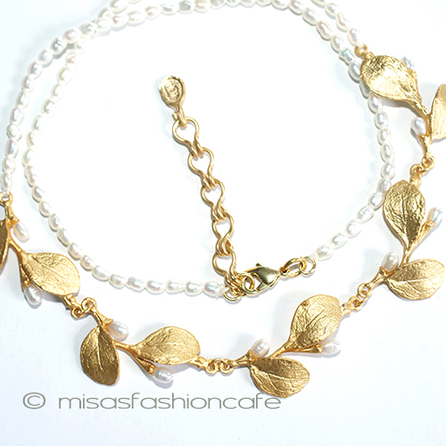 （画像用） マイケルミショー 24K真珠　ネックレス