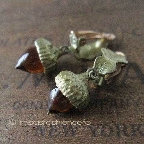 （画像用） Michaud イヤリング カシの木どんぐり 再販！