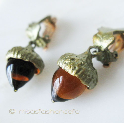 （画像用） Michaud イヤリング カシの木どんぐり 再販！